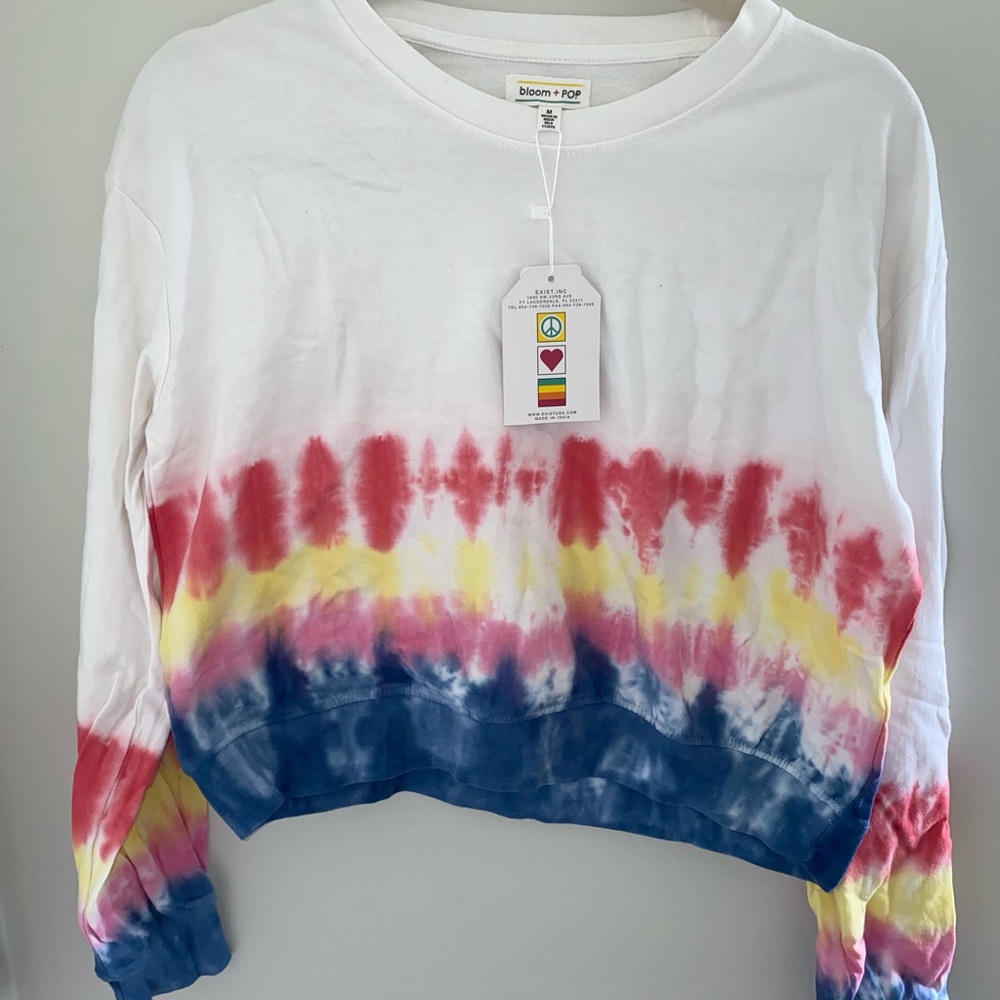 TIE DYE BLOOM + POP SWEATSHIRT